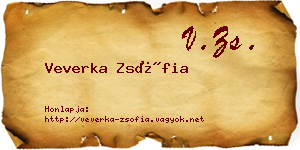 Veverka Zsófia névjegykártya