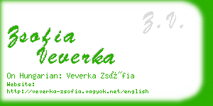 zsofia veverka business card